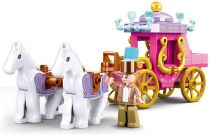 Dřevěné hračky Sluban Girls Dream Village M38-B0872 Dobový kočár s koníčky