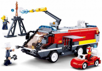 Dřevěné hračky Sluban Hasiči M38-B0808 Letištní hasičský vůz