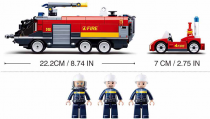 Dřevěné hračky Sluban Hasiči M38-B0808 Letištní hasičský vůz