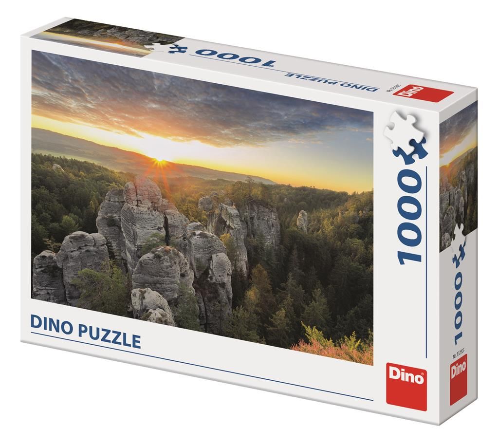 Dřevěné hračky Dino Puzzle Skalnaté stěny 1000 dílků