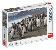 Dřevěné hračky Dino Puzzle Tučňáci 1000 dílků