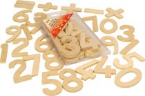 Dřevěné hračky Bigjigs Toys Dřevěné číslice se znaménky