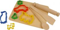 Dřevěné hračky Bigjigs Toys Pečící set s vykrajovátky