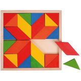 Dřevěné hračky Bigjigs Toys Dřevěná mozaika barevná