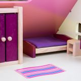 Dřevěné hračky Bigjigs Toys Dřevěný nábytek do domečku pro panenky