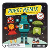 Petitcollage Magnetická hra Roboti - poškozená kovová krabička
