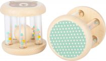 Dřevěné hračky small foot Dětské pastelové chrastítko s kuličkami sada 2ks