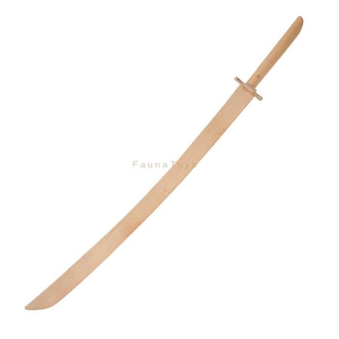 Dřevěné hračky Fauna Dřevěný samurajský meč velký