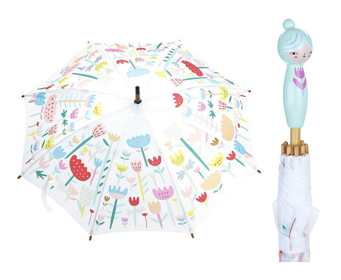 Dřevěné hračky Vilac Deštník květinový Suzy Ultman modrý