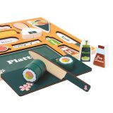 Dřevěné hračky Bino 3D Puzzle Sushi bar