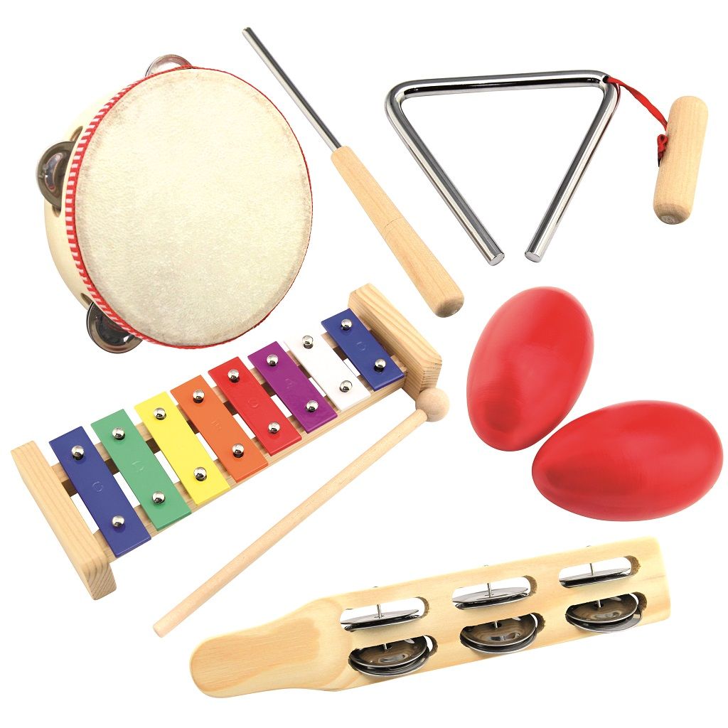 Dřevěné hračky Bino Set hudebních nástrojů