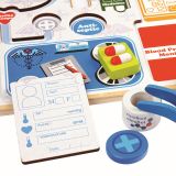 Dřevěné hračky Bino Vkládací puzzle organizér lékaře