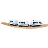 Dřevěné hračky Bino Vysokorychlostní vlak na baterie Viktor