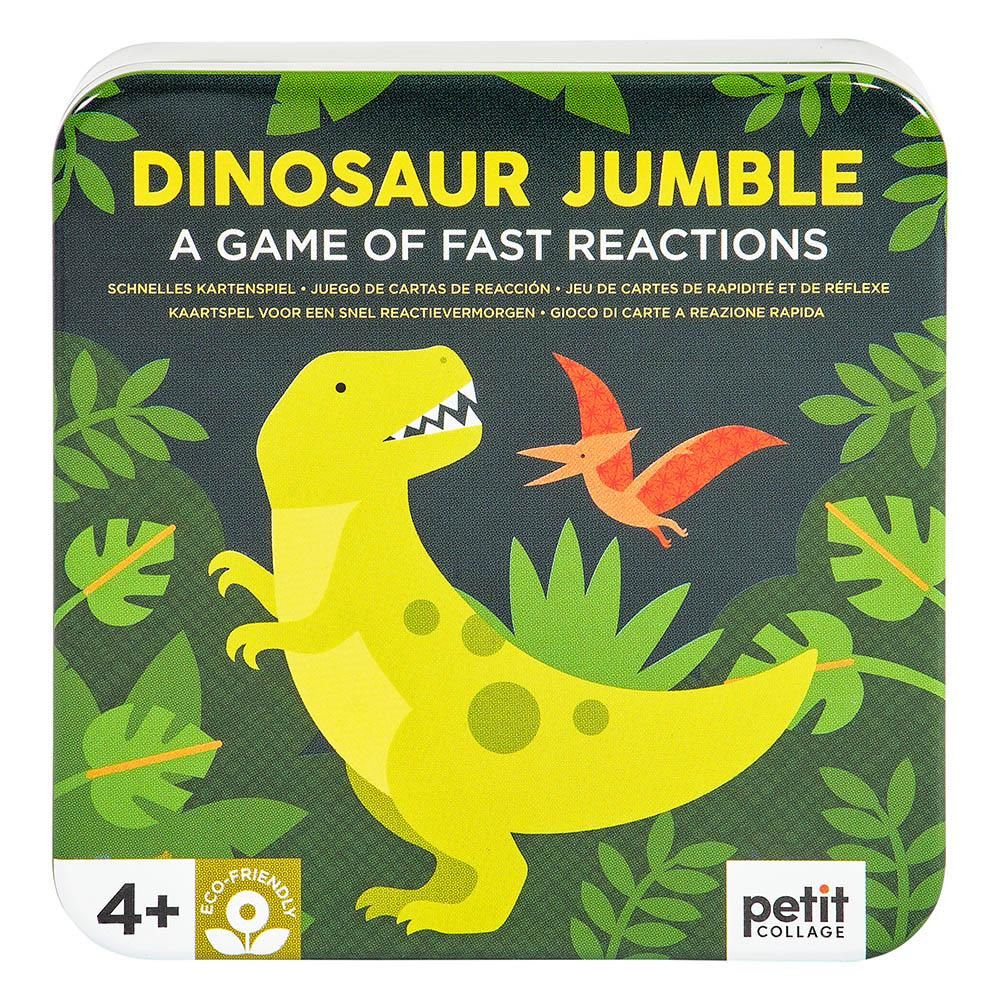 Dřevěné hračky Petit Collage Karetní hra dinosauři