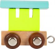 Dřevěné hračky small foot Vláček barevný vagónek
