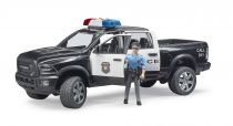 Dřevěné hračky Bruder Policejní auto RAM s policistou