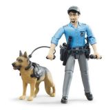 Dřevěné hračky Bruder BWORLD Policista se psem