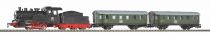 Dřevěné hračky Piko Startovací sada Osobní vlak s parní lokomotivou BR 98 s tendrem DB III - 57112