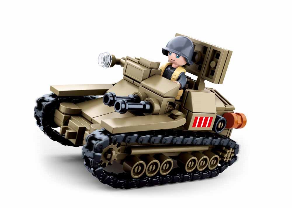 Dřevěné hračky Sluban WWII M38-B0709 Malý tank
