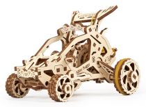 Dřevěné hračky Ugears 3D dřevěné mechanické puzzle Mini bugina