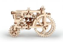 Dřevěné hračky Ugears 3D dřevěné mechanické puzzle Traktor