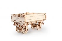 Dřevěné hračky Ugears 3D dřevěné mechanické puzzle Vlečka k traktoru