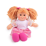 Dřevěné hračky Bigjigs Toys Látková panenka Darcie 28 cm