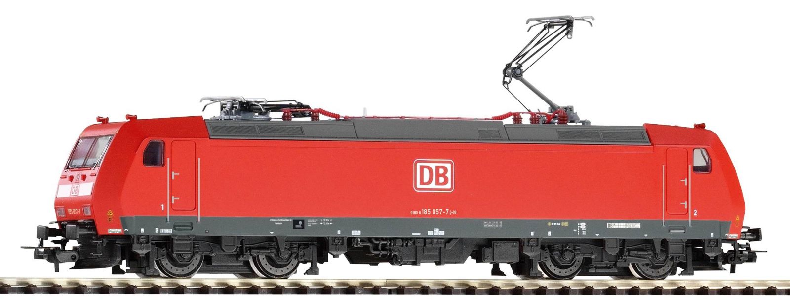 Dřevěné hračky Piko Elektrická lokomotiva BR 185.2 Traxx 2 s 2 pantografy DB AG VI - 57939