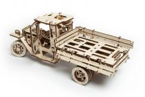 Dřevěné hračky Ugears 3D dřevěné mechanické puzzle UGM-11 Náklaďák