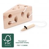 Dřevěné hračky small foot Sýr přírodní s myší