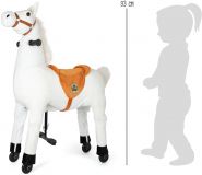 Dřevěné hračky Small Foot Velký jezdecký kůň bílý