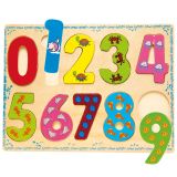 Dřevěné hračky Bino Dřevěné hračky počítání puzzle číslice
