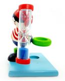 Dřevěné hračky Hess Přesýpací hodiny pirát pro měření doby čištění zubů