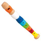 Dřevěné hračky Bino Barevná flétna