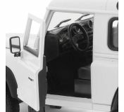 Dřevěné hračky Welly Land Rover Defender 1:24 bílý