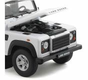 Dřevěné hračky Welly Land Rover Defender 1:24 bílý