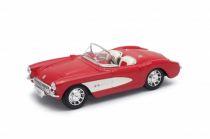 Dřevěné hračky Welly Chevrolet Corvette (1957) 1:34 kabriolet růžový