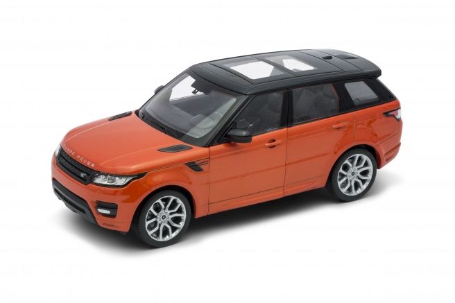 Dřevěné hračky Welly Land Rover Range Rover Sport 1:24 oranžový