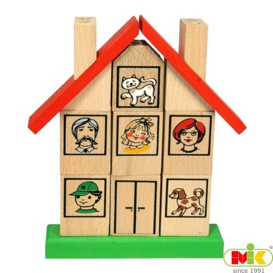 Dřevěné Puzzle Domeček