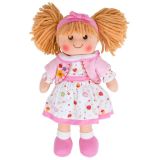 Dřevěné hračky Bigjigs Toys Látková panenka Kelly 34 cm