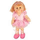 Dřevěné hračky Bigjigs Toys Látková panenka Lily 28 cm