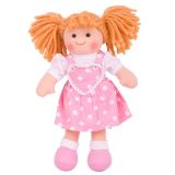 Dřevěné hračky Bigjigs Toys Látková panenka Ruby 28 cm