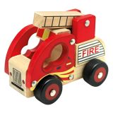 Dřevěné hračky Bino Dřevěné auto hasiči