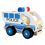 Dřevěné hračky Bino Dřevěné auto policie