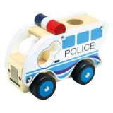 Dřevěné hračky Bino Dřevěné auto policie