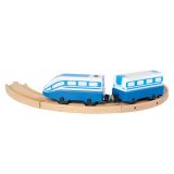 Dřevěné hračky Bino Vysokorychlostní vlak na baterie Thomas