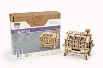 Dřevěné hračky Ugears 3D dřevěné mechanické puzzle STEM klikací počítadlo