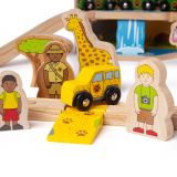 Dřevěné hračky Bigjigs Rail Dřevěná vláčkodráha Safari