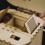 Dřevěné hračky RoboTime 3D dřevěné mechanické puzzle Šperkovnice