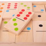 Dřevěné hračky Bigjigs Toys Velké dřevěné domino